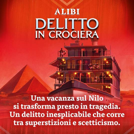 Alibi - Delitto in Crociera - Gioco Deduttivo Competitivo per Adulti e Ragazzi dai 14 Anni - 5-6+ Giocatori - Durata 60min - 3