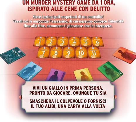 Alibi - Delitto in Crociera - Gioco Deduttivo Competitivo per Adulti e Ragazzi dai 14 Anni - 5-6+ Giocatori - Durata 60min - 4