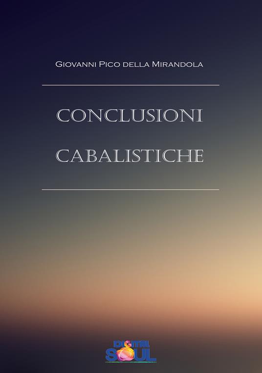Conclusioni cabalistiche - Giovanni Pico della Mirandola - copertina