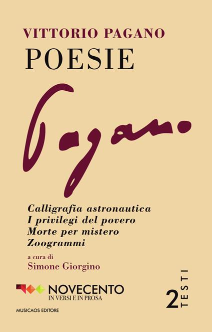 Poesie - Vittorio Pagano - copertina