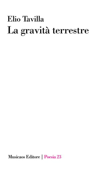 La gravità terrestre - Elio Tavilla - copertina