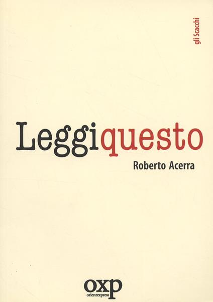 Leggi questo - Roberto Acerra - copertina