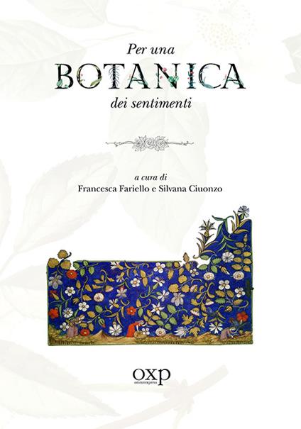 Per una botanica dei sentimenti - copertina