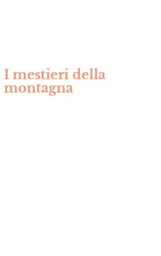 I mestieri della montagna - copertina
