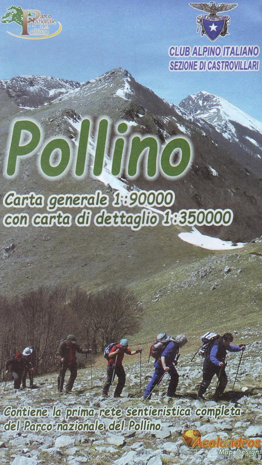 Pollino. Carta generale 1:90.000. Con carta di dettaglio 1:35.000 - Emanuele Pisarra - copertina