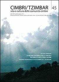 Cimbri-Tzimbar. Vita e culture delle comunità cimbre. Vol. 45 - copertina