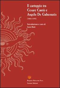 Il carteggio tra Cesare Cantù e Angelo De Gubernatis (1868-1893) - copertina