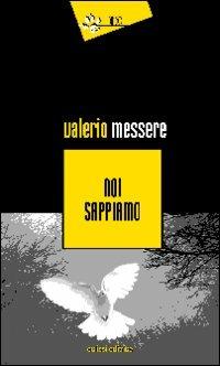 Noi sappiamo - Valerio Messere - copertina