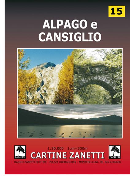 Alpago e Cansiglio 1:30.000 - copertina