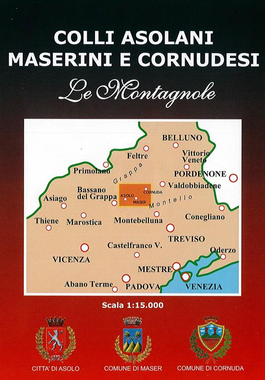Colli asolani maserini e cornudesi 1:15.000 - copertina