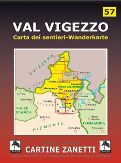 Val Vigezzo 1:30.000 - copertina
