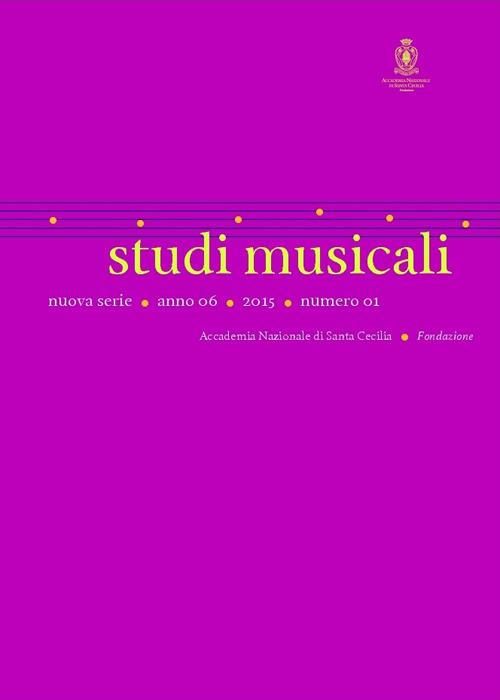 Studi musicali. N.S (2015). Ediz. bilingue - copertina