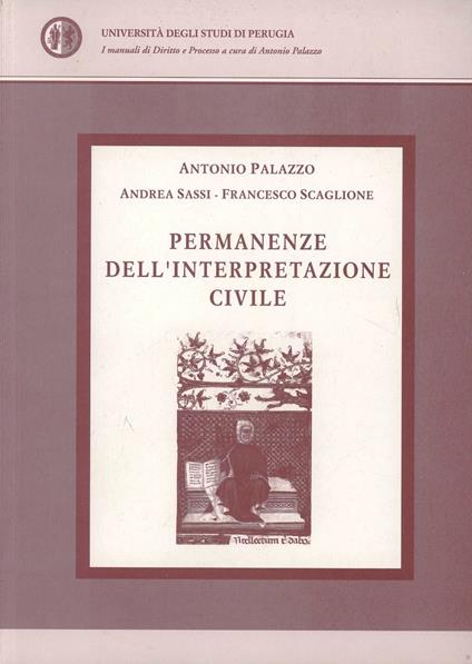 Permanenze. Dell'interpretazione civile - Antonio Palazzo,Andrea Sassi,Francesco Scaglione - copertina