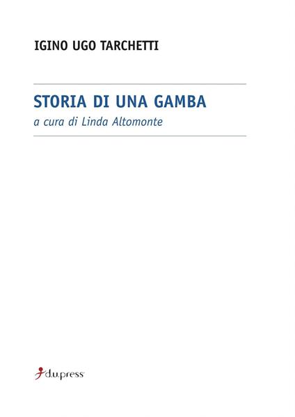 Storia di una gamba - Igino Ugo Tarchetti - copertina