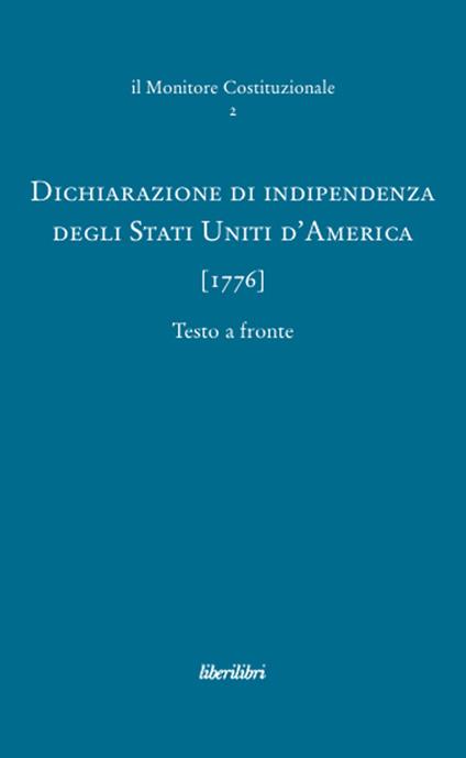 Dichiarazione di indipendenza degli Stati Uniti d'America (1776) - copertina