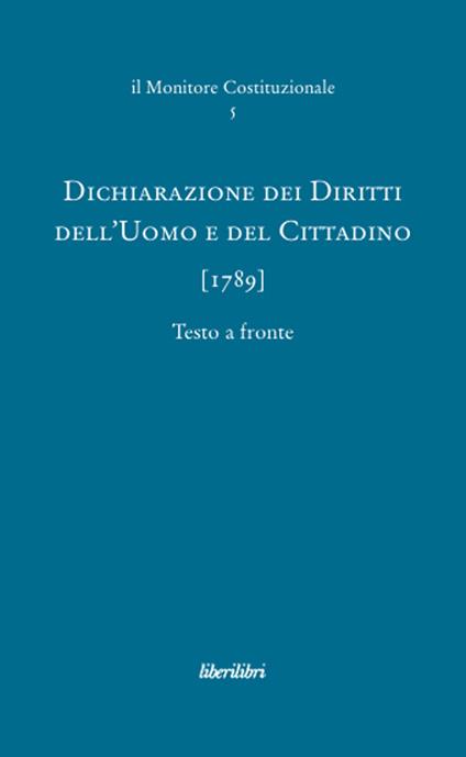 Dichiarazione dei diritti dell'uomo e del cittadino (1789) - copertina