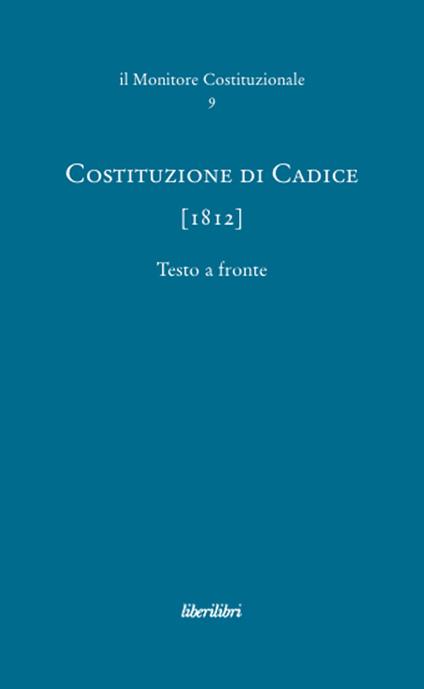Costituzione di Cadice (1812) - copertina
