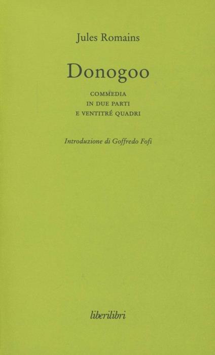 Donogoo - Jules Romains - copertina