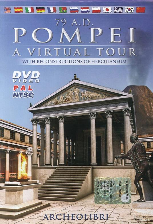 79 A. D. Pompei. A virtual tour. With reconstructions of Herculaneum. Ediz. italiana e inglese. DVD - copertina