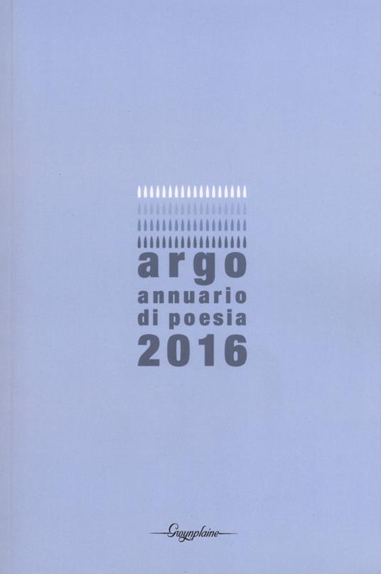 Argo. Annuario di poesia 2016 - copertina