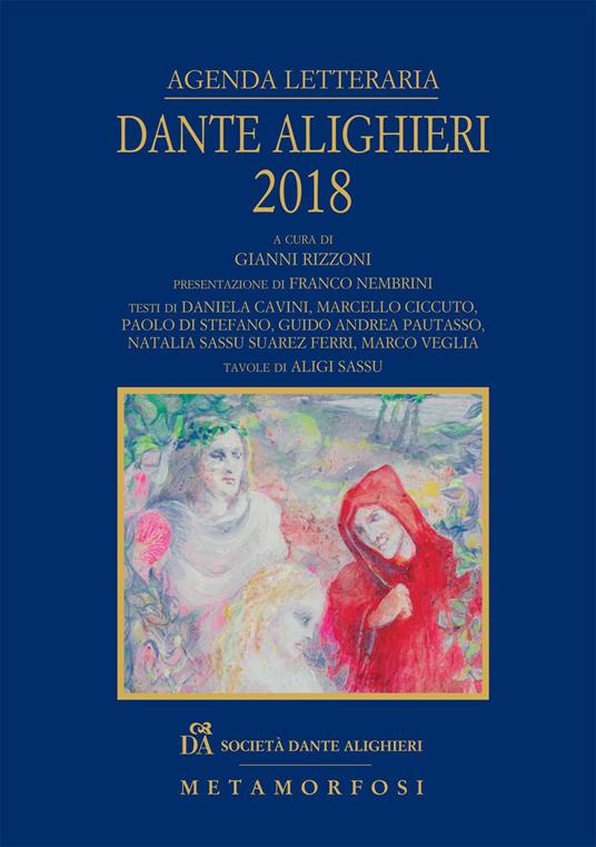 Agenda letteraria Dante Alighieri 2018 - copertina