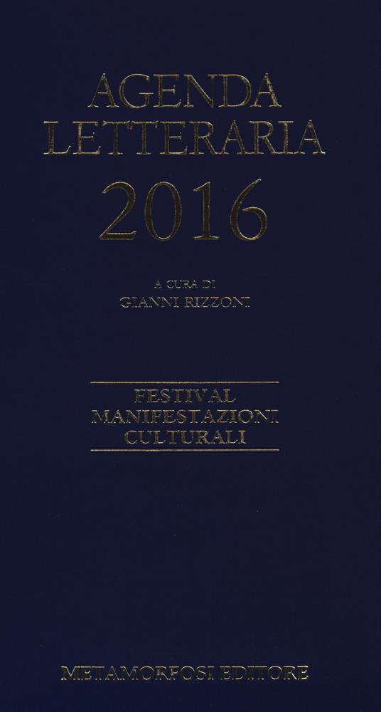 Agenda letteraria 2016 - copertina