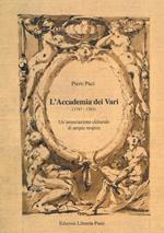 L' Accademia dei Vari (1747-1763). Un'associazione culturale di ampio respiro