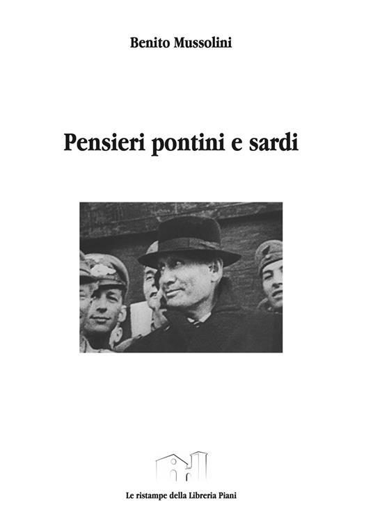 Pensieri pontini e sardi - Benito Mussolini - copertina