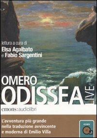 Odissea letta da Elsa Agalbato e Fabio Sargentini. Audiolibro. CD Audio formato MP3 - Omero - copertina