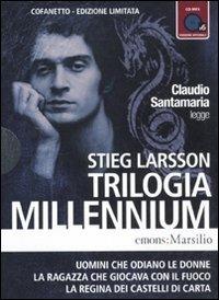 Trilogia Millennium letto da Claudio Santamaria. Audiolibro. 2 CD Audio formato MP3. Ediz. limitata - Stieg Larsson - copertina