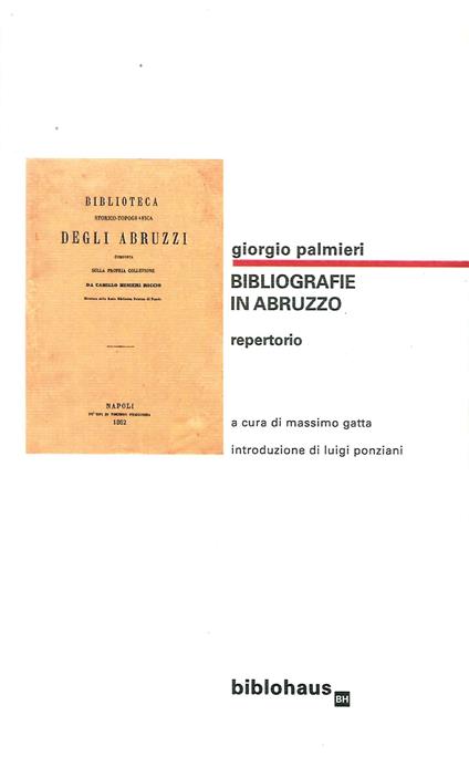 Giorgio Palmieri. Bibliografie in Abruzzo. Repertorio - copertina