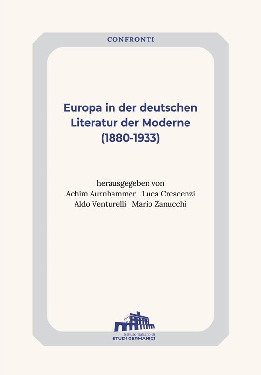Europa in der deutschen Literatur (1880-1993) - copertina