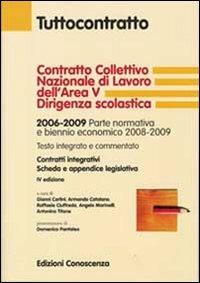 Contratto collettivo nazionale di lavoro dell'Area V Dirigenza scolastica - copertina