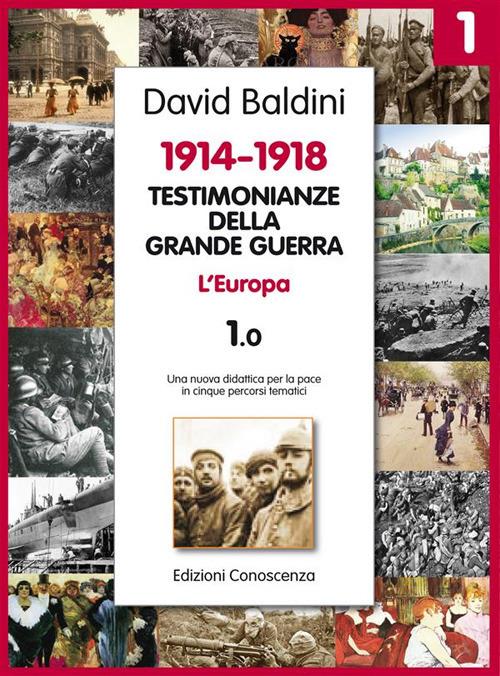 Testimonianze della Grande Guerra 1914-1918. L'Europa. Una nuova didattica in cinque percorsi tematici - David Baldini - ebook