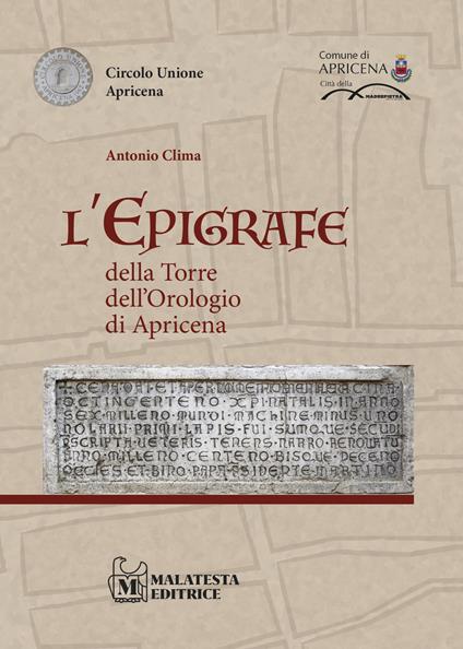 L'epigrafe della torre dell'orologio di Apricena - Antonio Clima - copertina