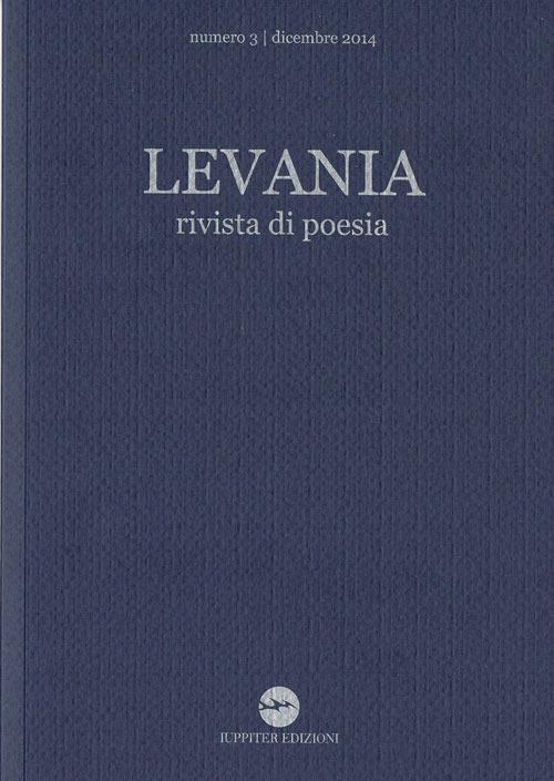 Levania. Rivista di poesia - copertina