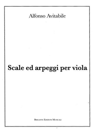 Scale ed arpeggi per viola - Alfonso Avitabile - copertina