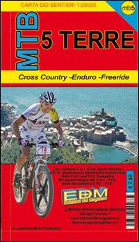 MTB 5 Terre. Carte dei sentieri di liguria per mountain bike MTB VTT - copertina