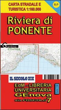 Riviera di Ponente. Liguria. Carta stradale e turistica 1:160.000 - copertina