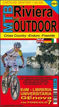 MTB-6 riviera dell'outdoor. Carte dei sentieri di Liguria per mountain bike MTB VTT - copertina