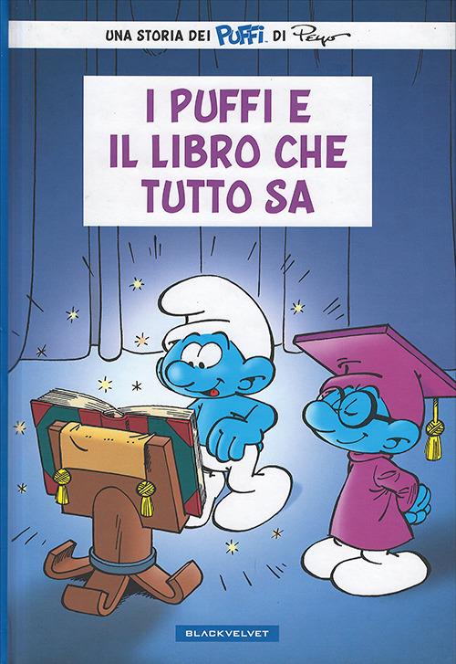 I puffi e il libro che tutto sa - Peyo - copertina