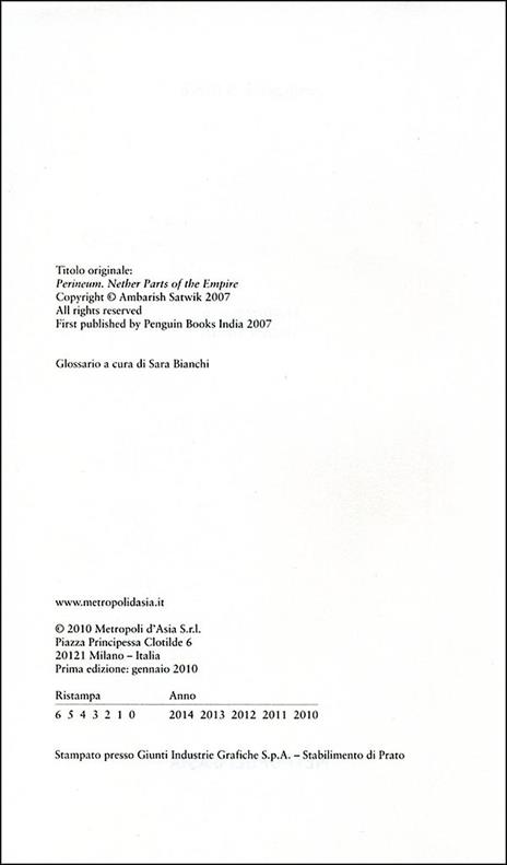 Il basso ventre dell'impero - Ambarish Satwik - 2
