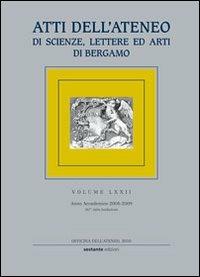 Atti dell'Ateneo di scienze, lettere ed arti di Bergamo. Vol. 72 - copertina
