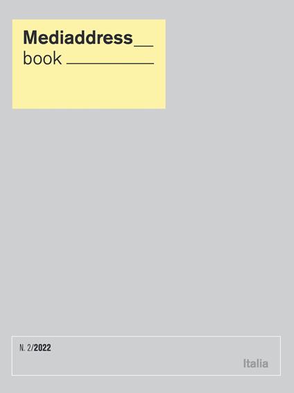 Mediaddress book. La banca dati dei giornalisti (2022). Vol. 2 - copertina