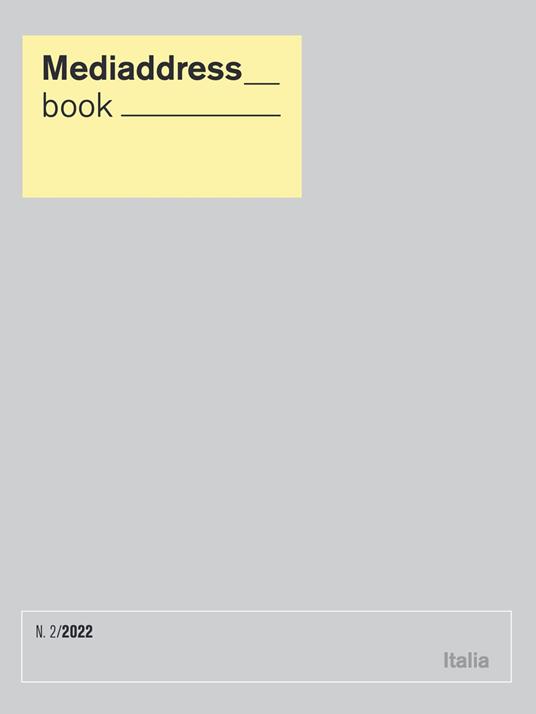 Mediaddress book. La banca dati dei giornalisti (2022). Vol. 2 - copertina