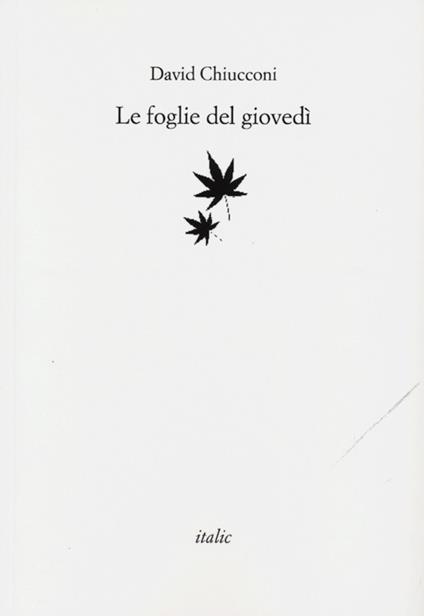 Le foglie del giovedì - David Chiucconi - copertina