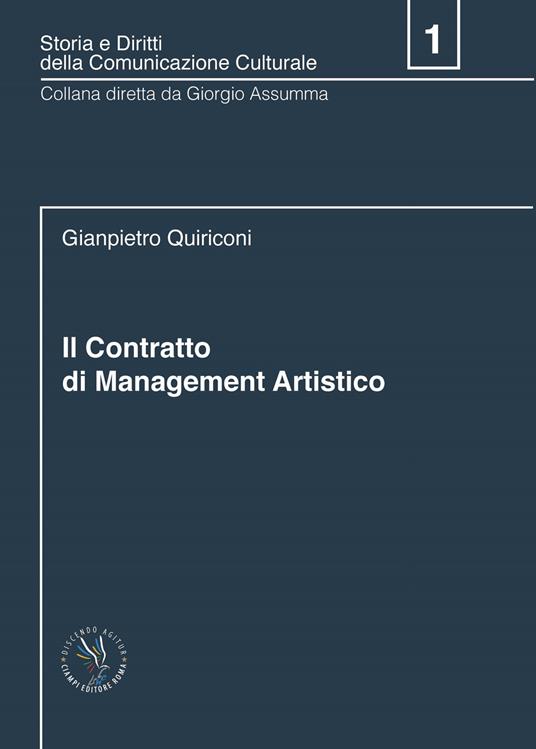 Il contratto di management artistico - Gianpietro Quiriconi - copertina