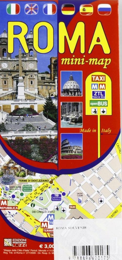 Roma. Mini guida. Mini map. Ediz. italiana e inglese - copertina