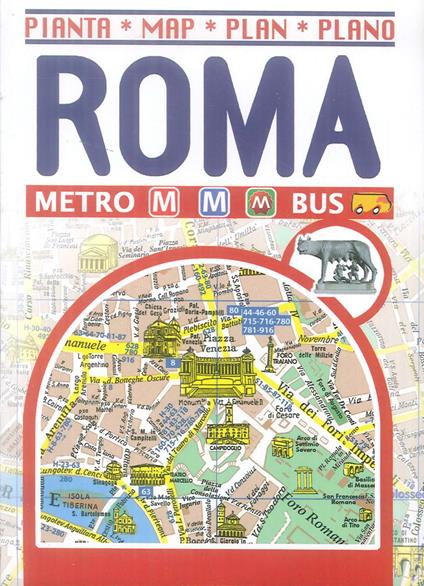 Roma. Mappa-Map-Plan-Plano - copertina