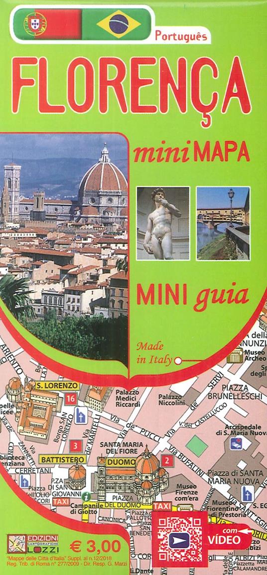 Firenze mini map. Ediz. portoghese - copertina